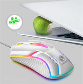 Wired Backlit Usb Mouse For Competitive Gaming Charge Hub X